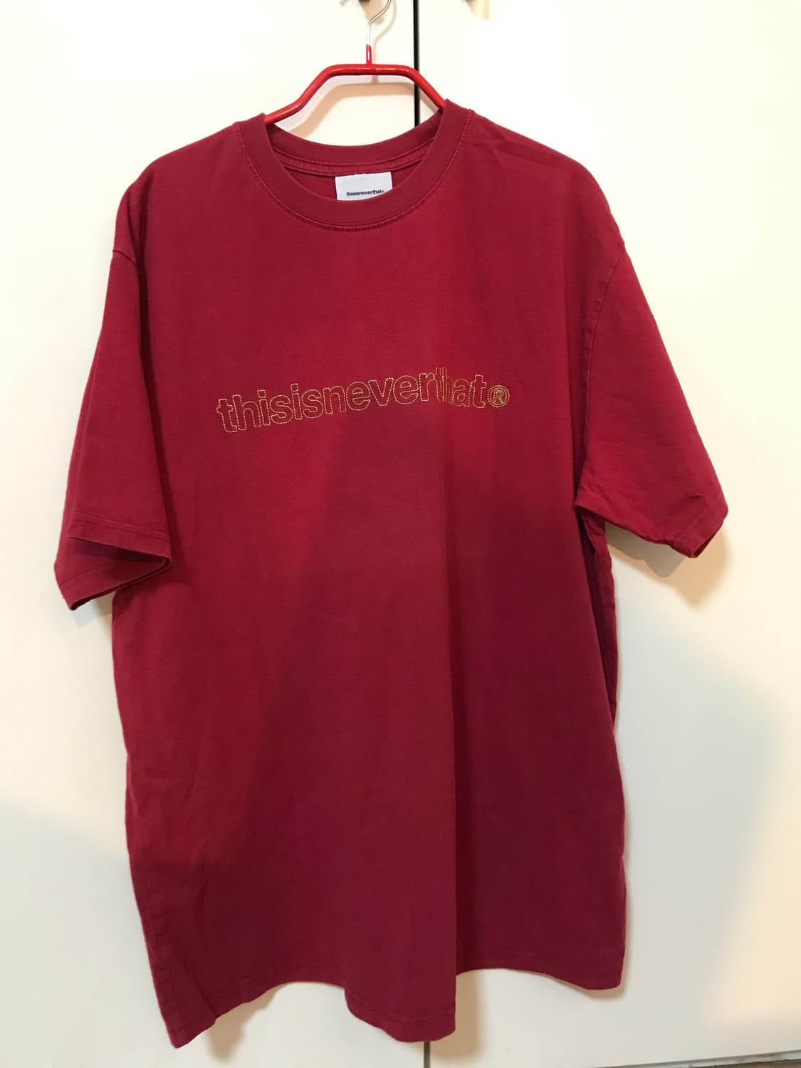 디스이즈네버댓 레드 티셔츠 L 상품이미지1