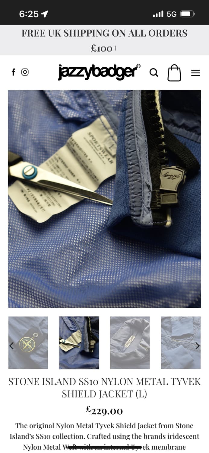 00s Stone Island 스톤 아일랜드 나일론 집업 자켓 상품이미지8