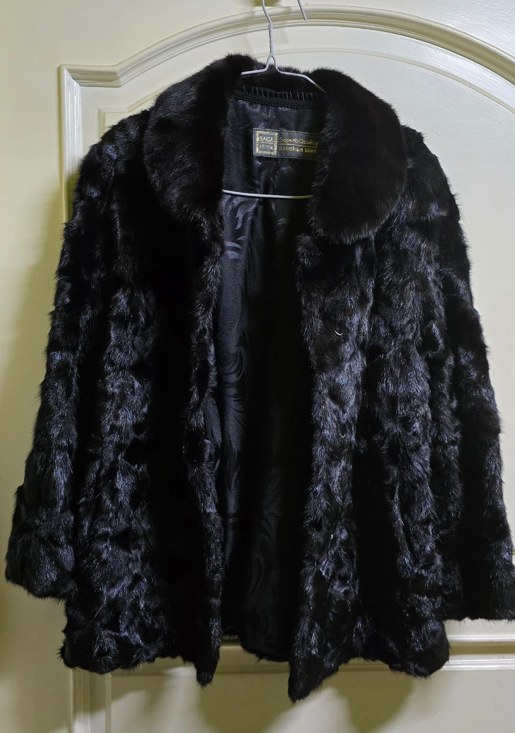 SAGA MINK BLACK 최고급 밍크코트 66사이즈  상품이미지4