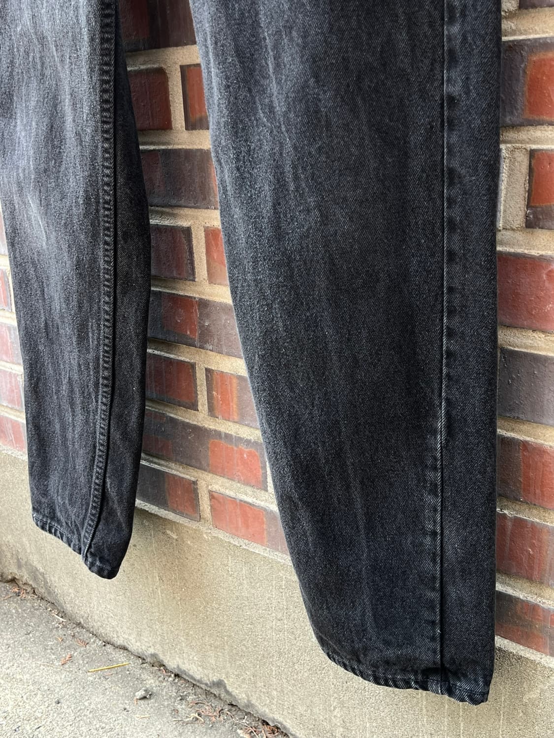 90's [32x32] 리바이스 550 USA 오렌지탭 블랙 데님 팬츠 상품이미지5