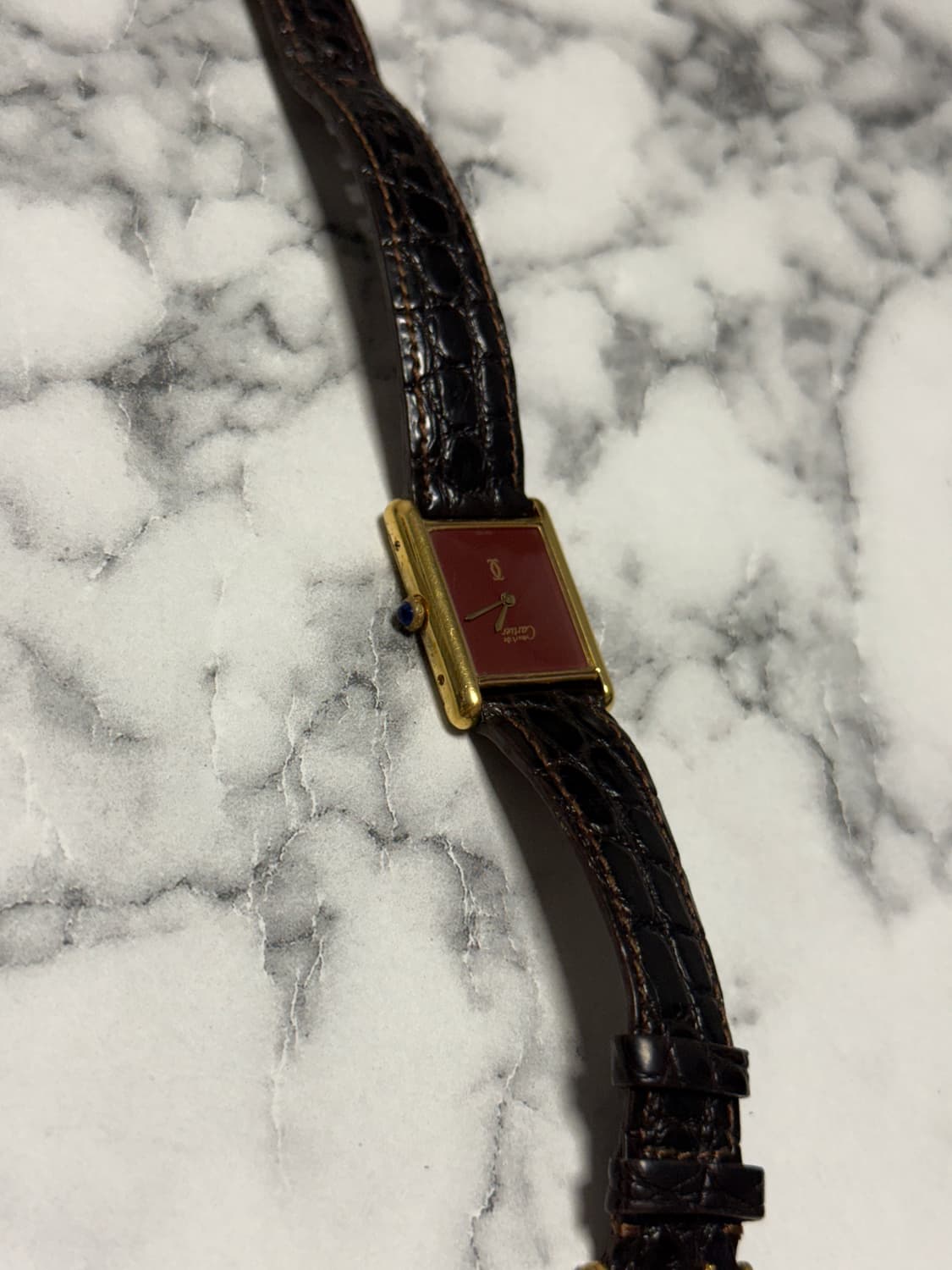 까르띠에 머스트 탱크 버건디 빈티지(수동) 상품이미지4