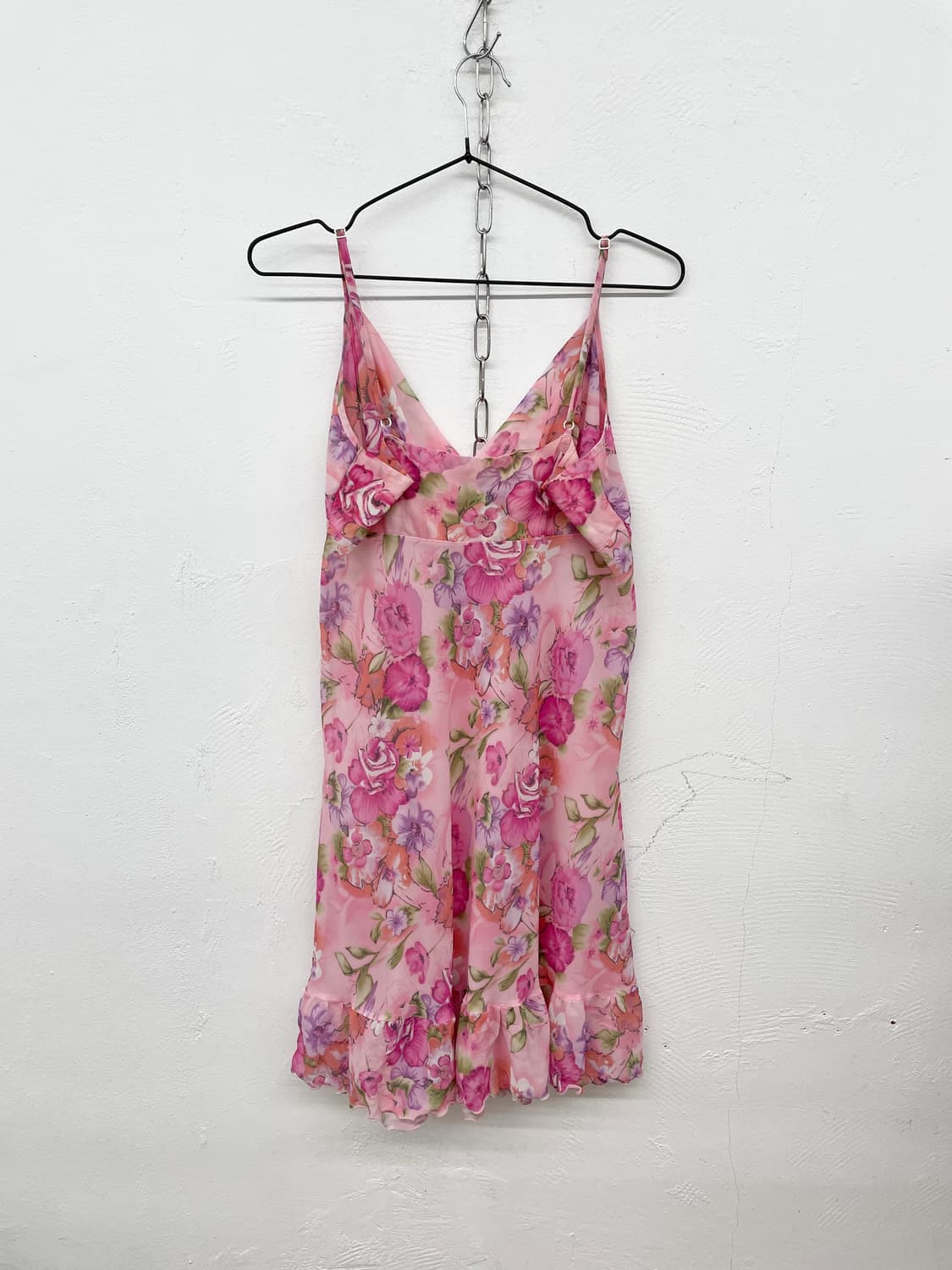 핑크 플로럴 프릴 슬립 상품이미지6