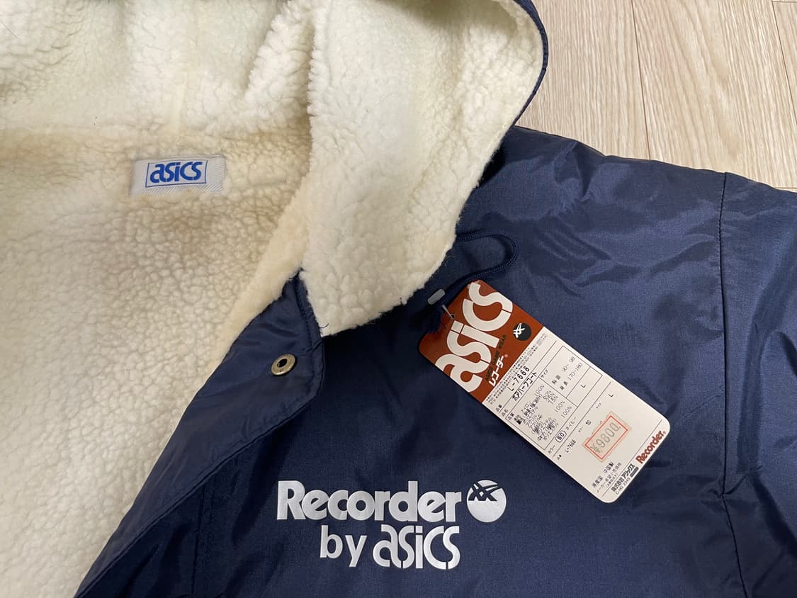 아식스 레코더 90s 올드 벤치 자켓 하프 코트 ASICS OLD 상품이미지4