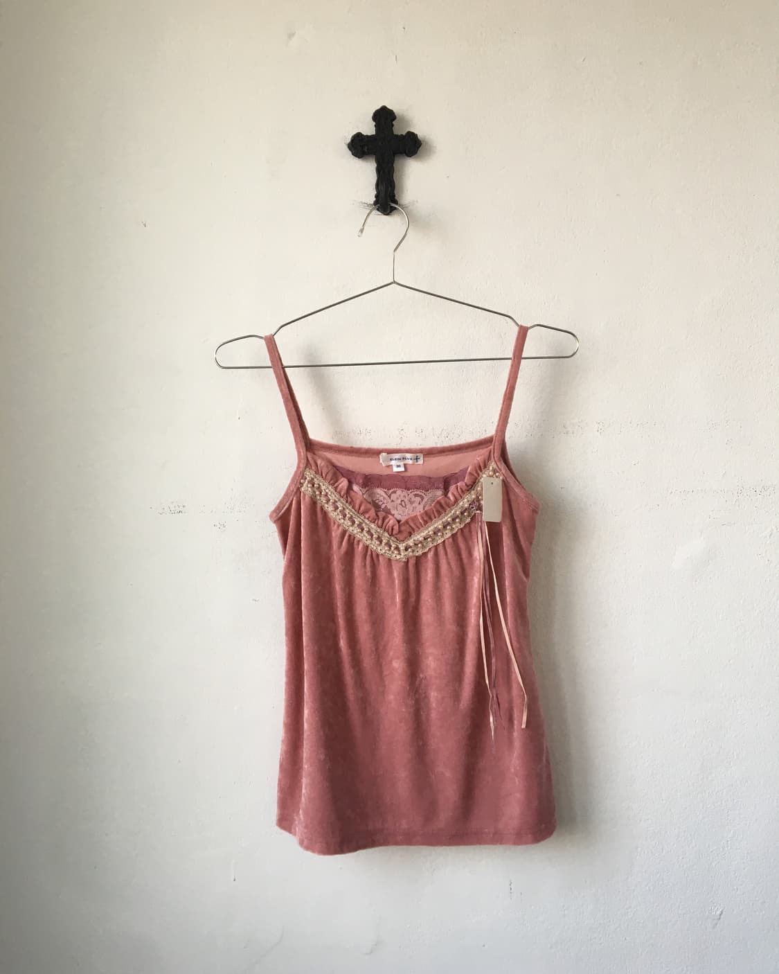 Lace point velvet sleeveless 상품이미지2