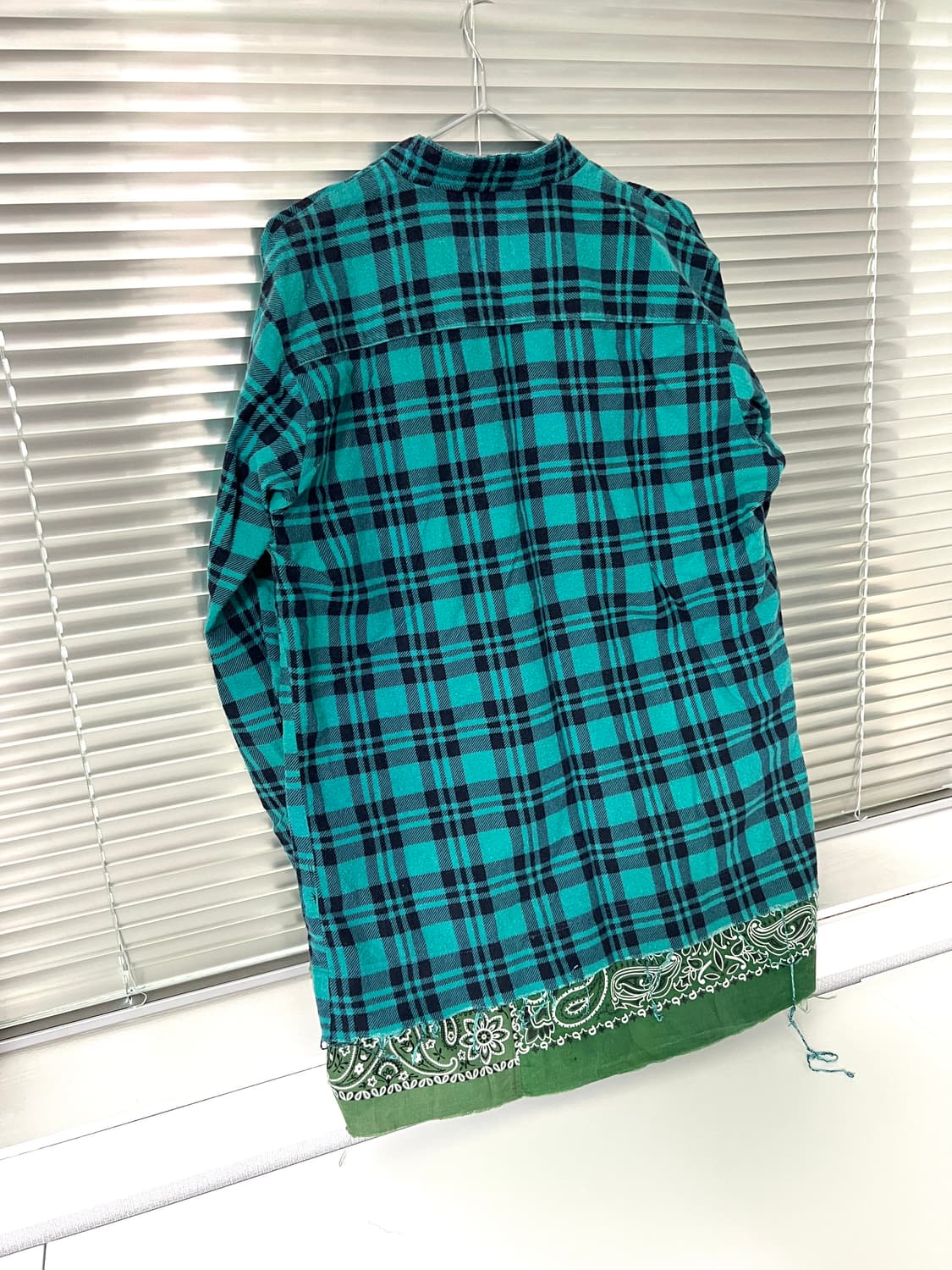 OLDPARK-PAISLEY PULLOVER SHIRT GREEN 상품이미지3