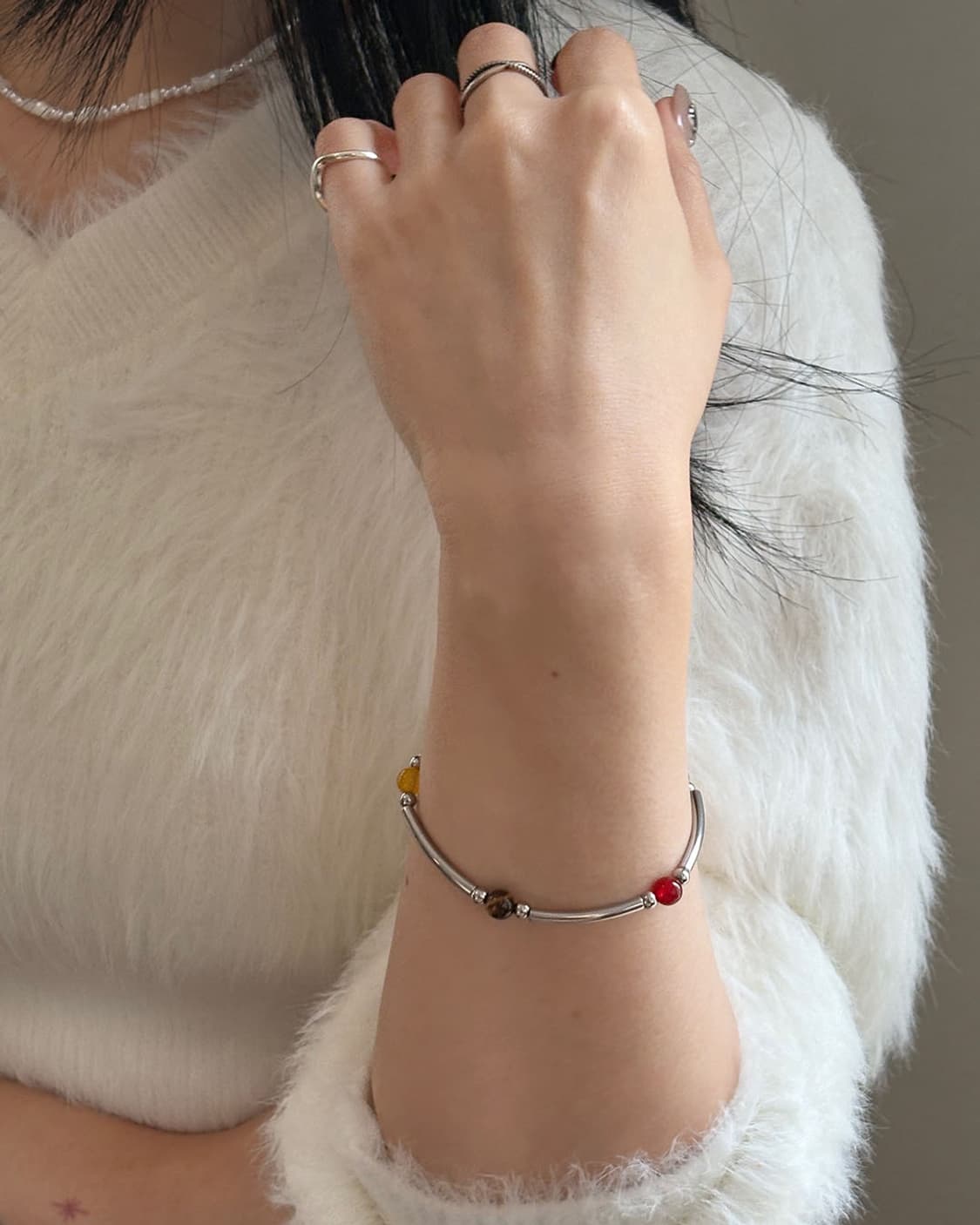 오색 스톤 뱅글 팔찌 ( 톤업 ) 상품이미지7