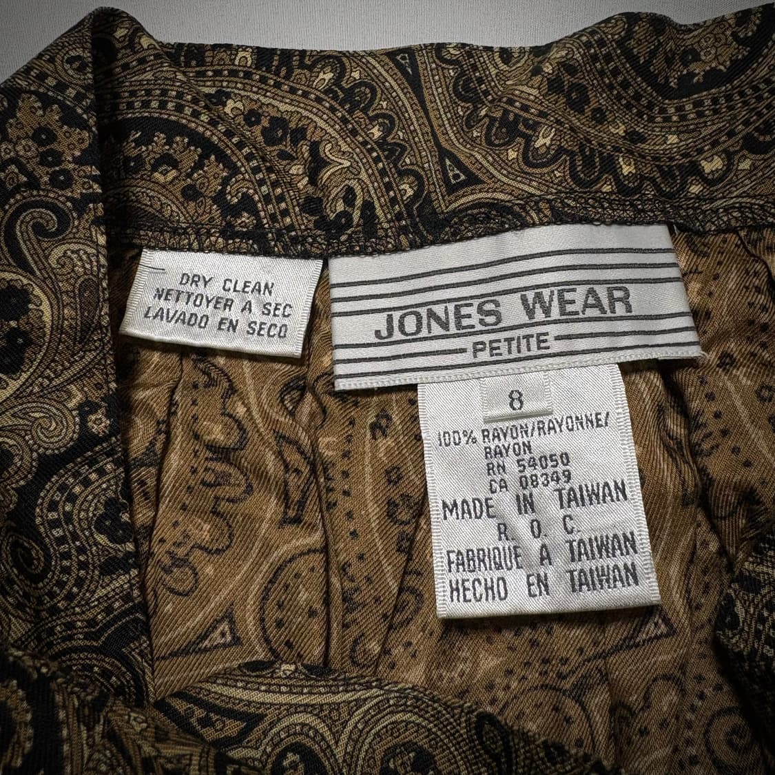 [90s Jones Wear Paisley Long Skirt] 상품이미지6