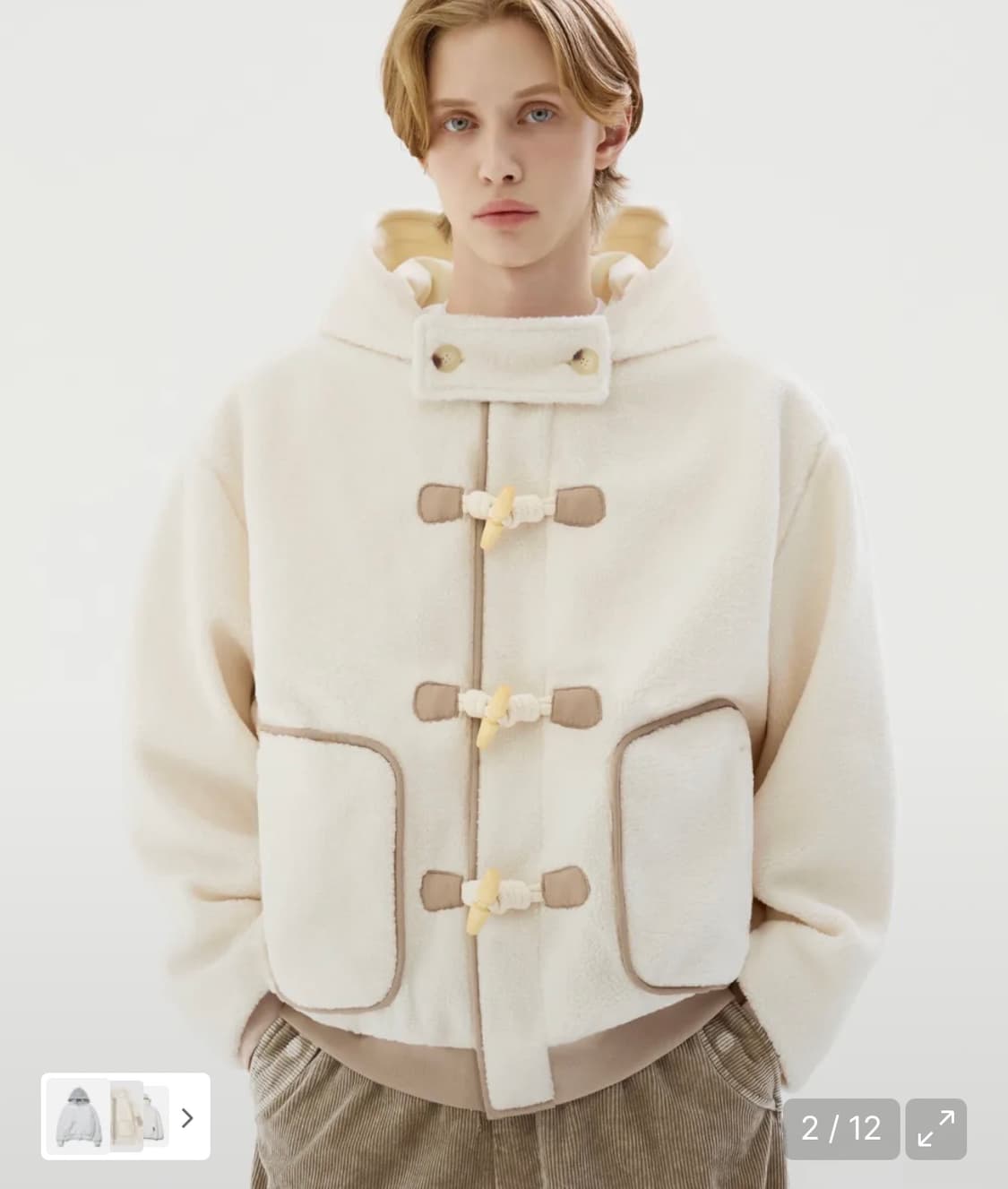 트릴리온 플리스 더플 코트 상품이미지2