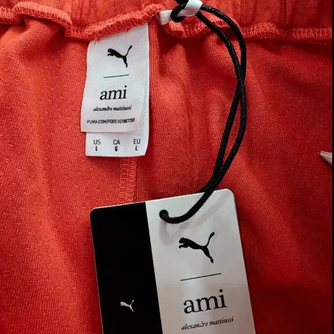 (새상품) 푸마 x 아미 콜라보 와이드 팬츠 오렌지 L 상품이미지9