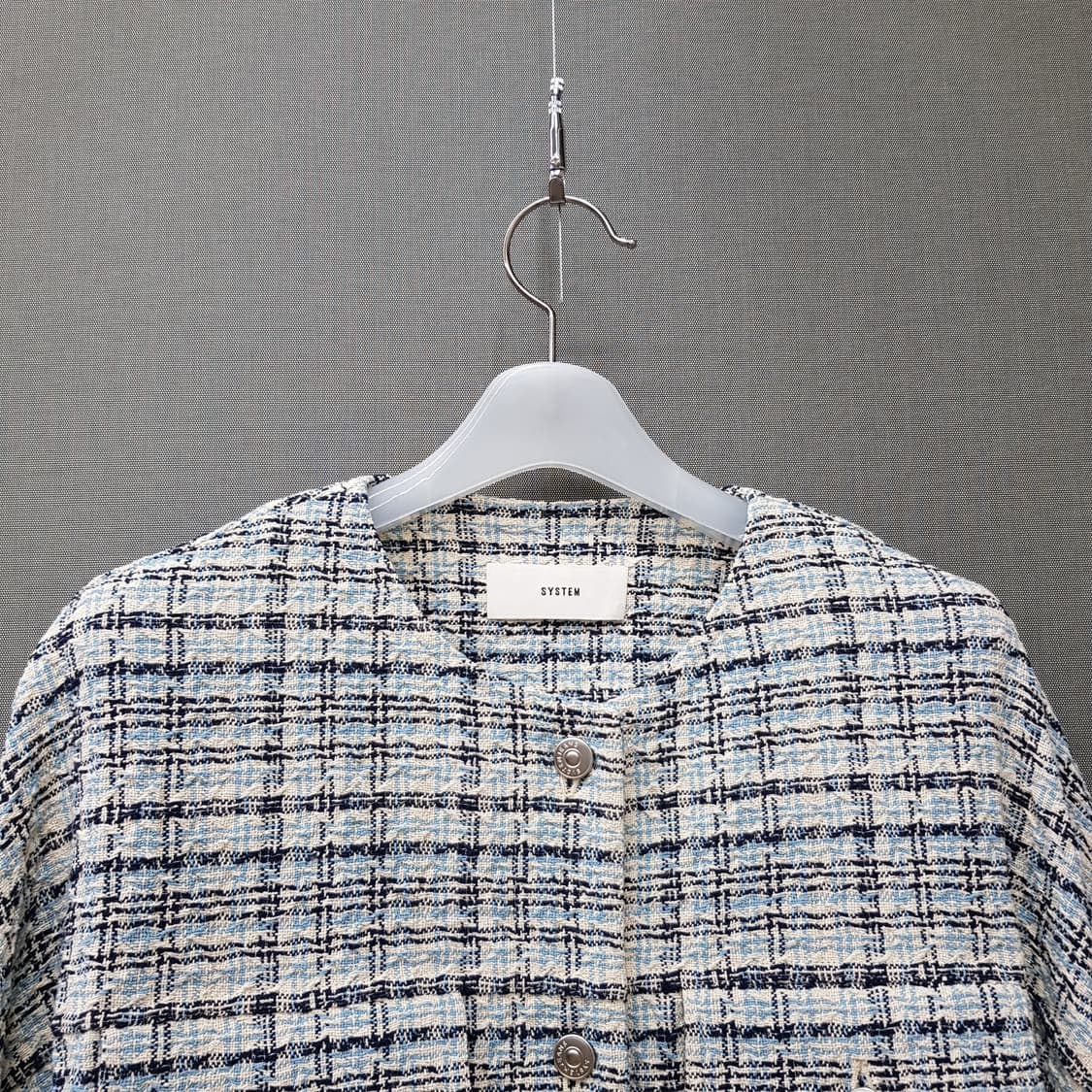 한섬 시스템  트위드 크롭 자켓 82-90-160사이즈 (택달린 새제품) 상품이미지2