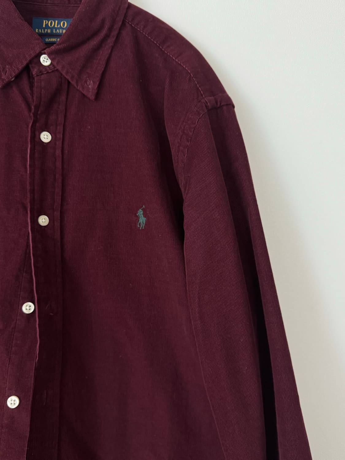 폴로 클래식핏 가먼트 다이 옥스포드 셔츠 상품이미지3