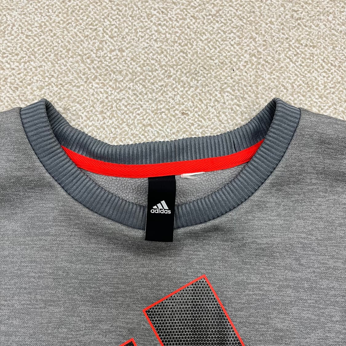 [L~XL] 아디다스 삼각 빅로고 크루넥 기능성 맨투맨 3954 상품이미지6