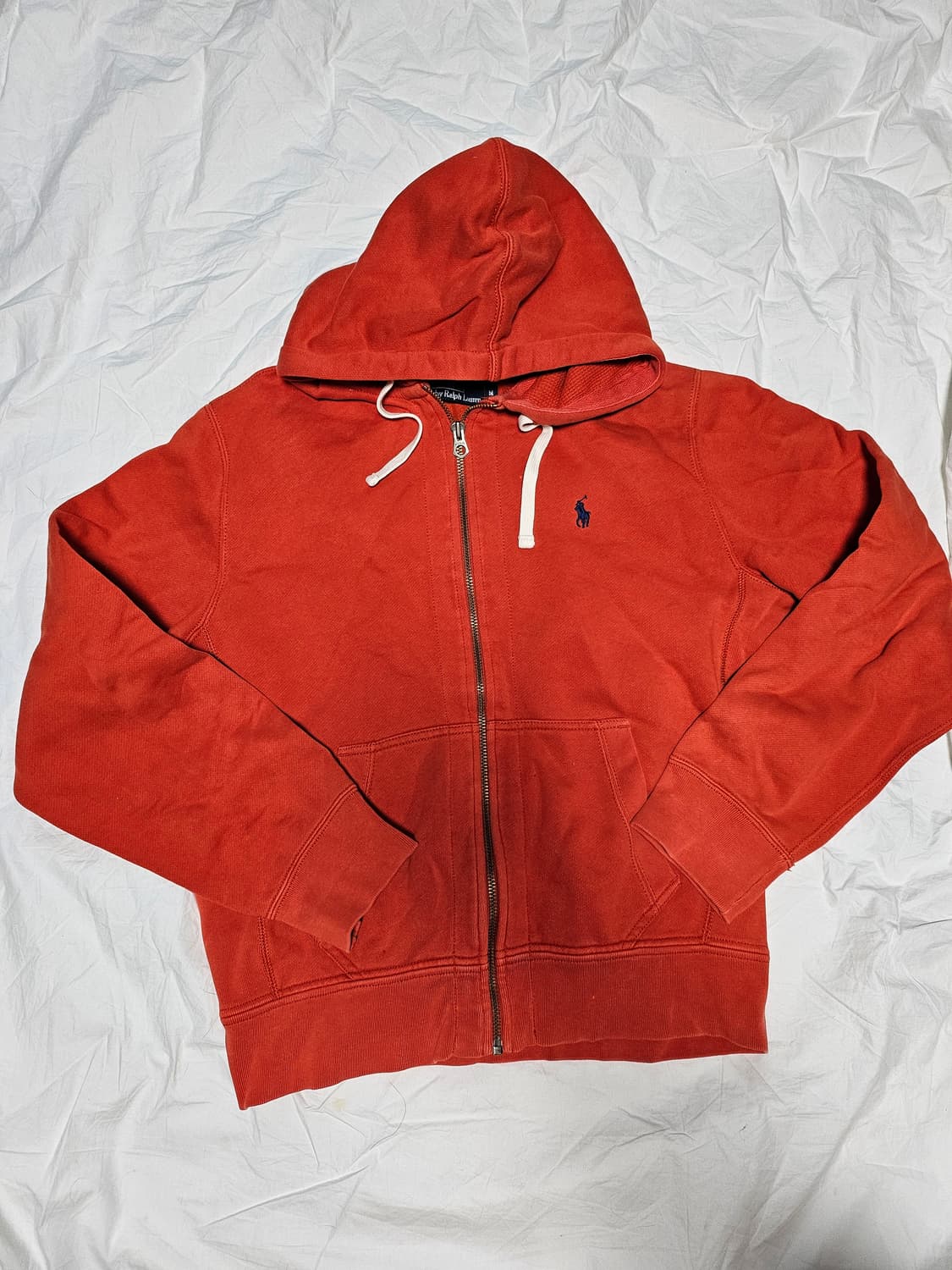 폴로랄프로렌 기모 후드 집업 오렌지 M 상품이미지1