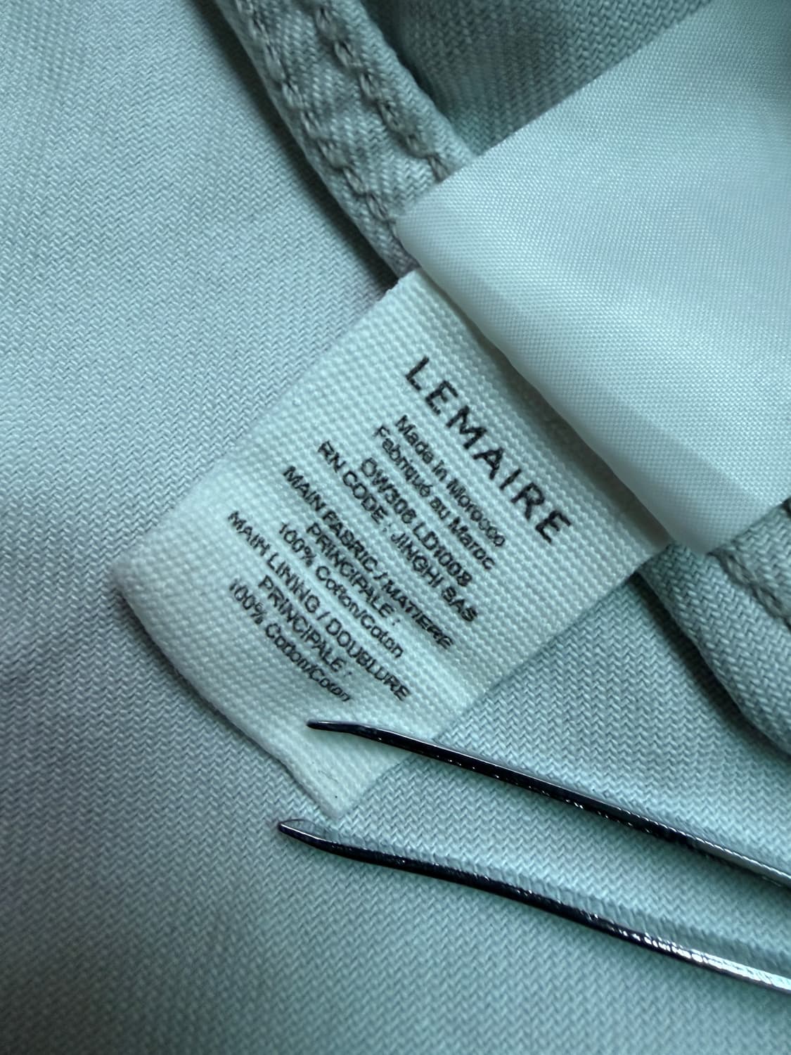 르메르 박시 자켓 데님 스노우 그레이 Lemaire Boxy Jacket 상품이미지8