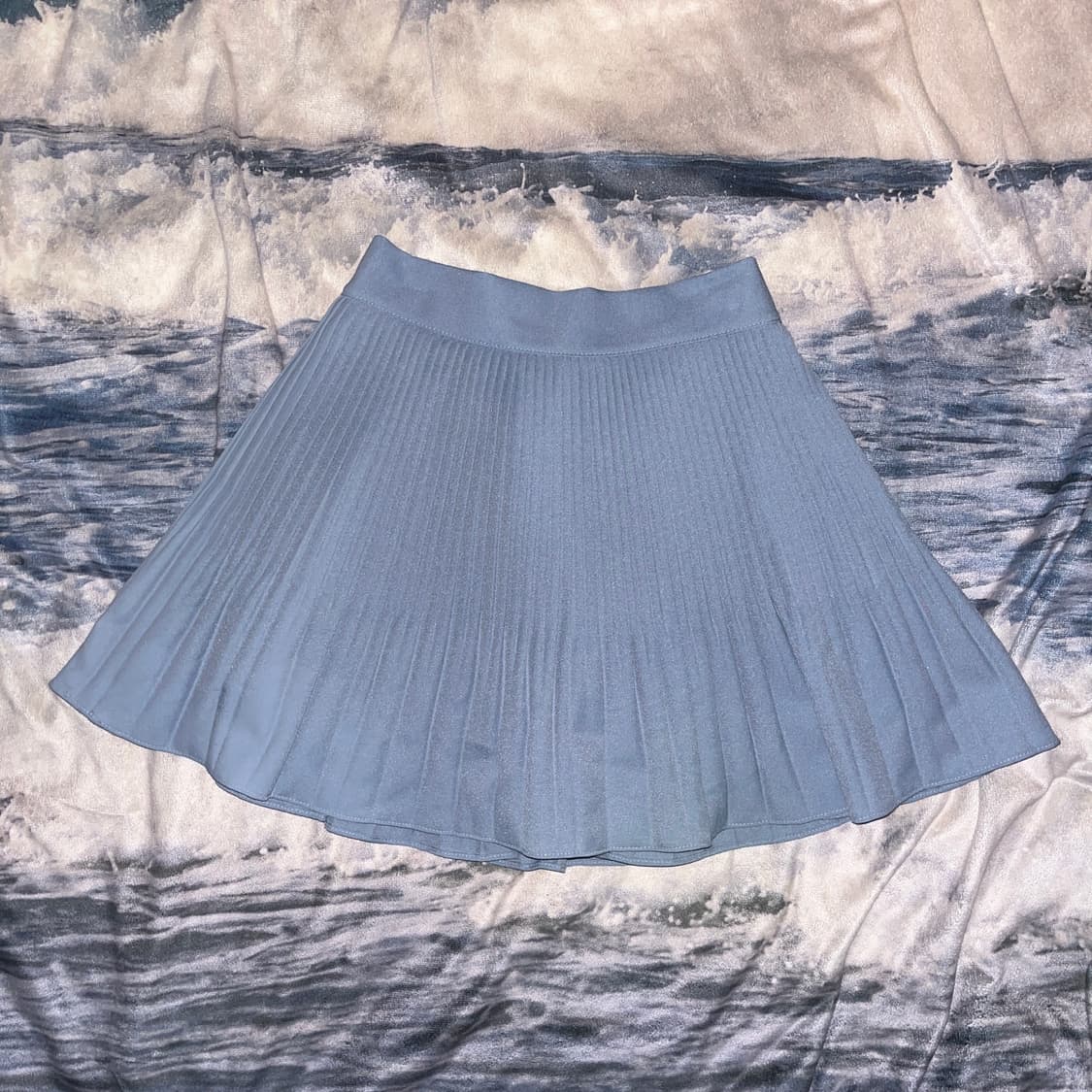 Vintage Skyblue Frill Skirt 상품이미지1