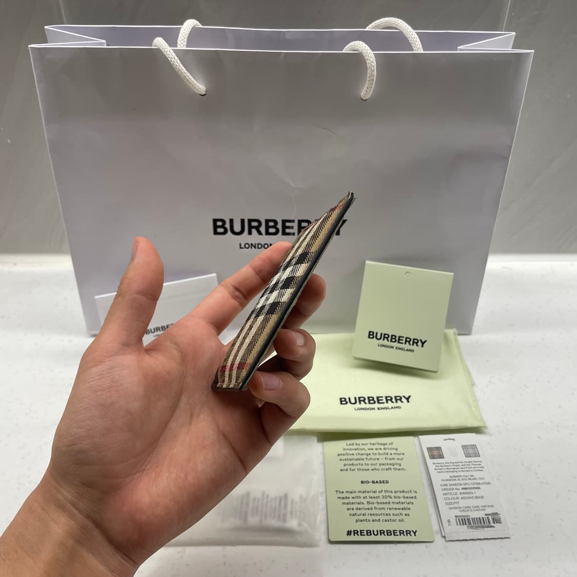 [정품] 버버리 체크 카드지갑 상품이미지5