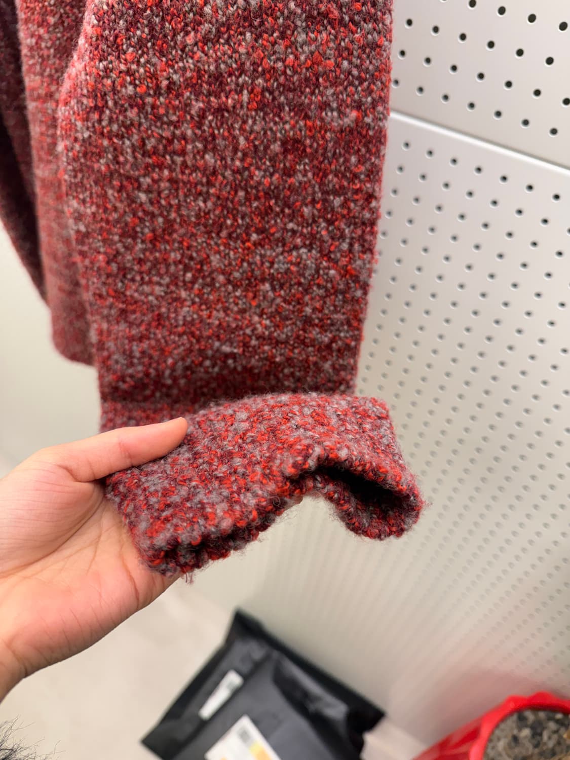 999휴머니티 부클 하프집업 디테일 울 스웨터 U33 상품이미지3