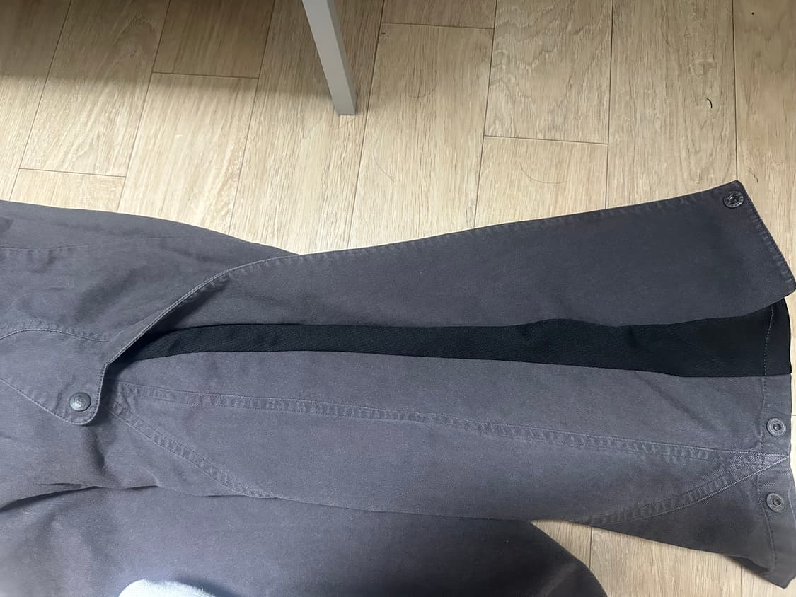 산산기어 사이드 스냅팬츠 와이드 차콜 2사이즈 상품이미지5