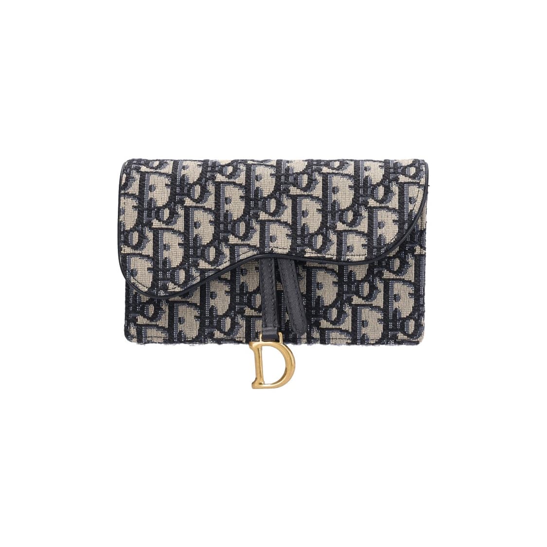 디올 S5619CTZQ 새들 벨트 파우치 블루 디올 오블리크 자카드 상품이미지1