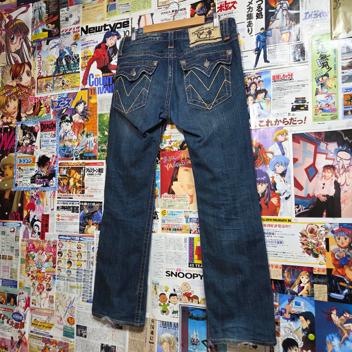 백 포켓 스티치 웨스턴 데님 팬츠 상품이미지2