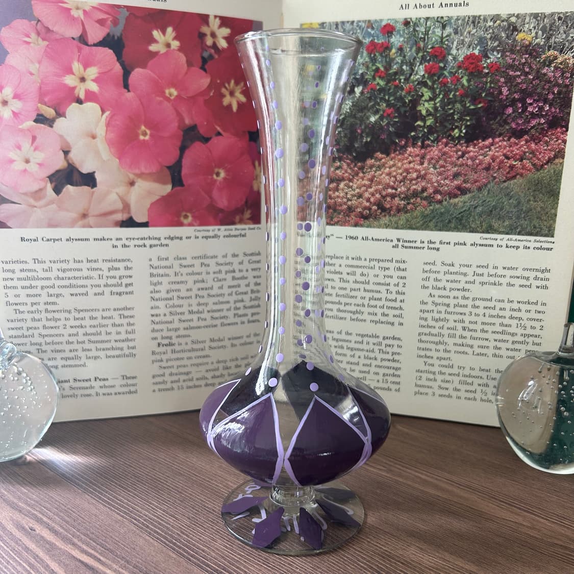 핸드페인티드 미국 빈티지 화병 상품이미지1