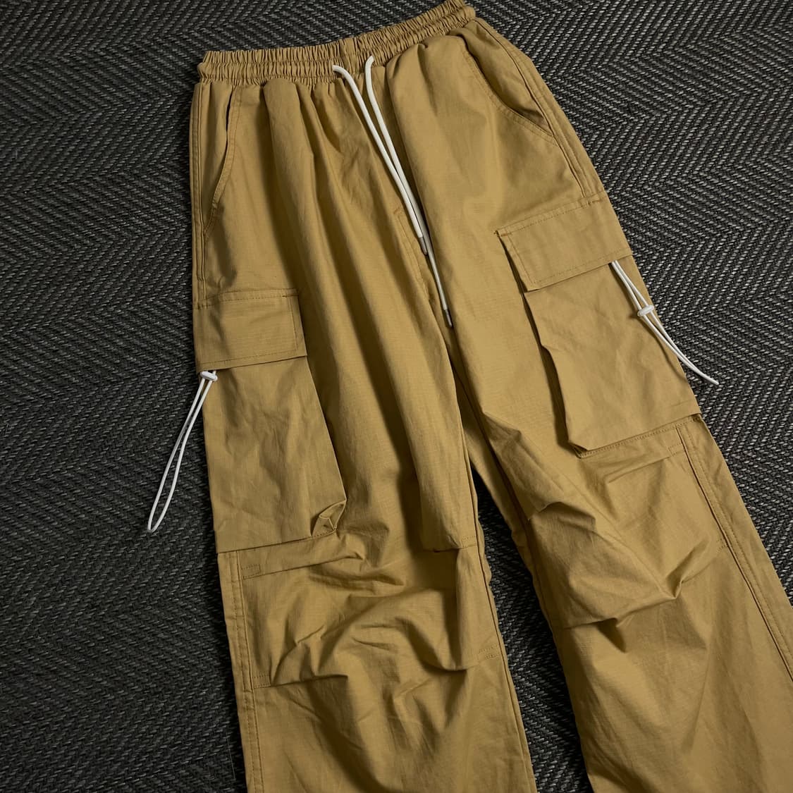 빈티지 카고 퍼티그 립스탑 스트링 팬츠o 4249 상품이미지3