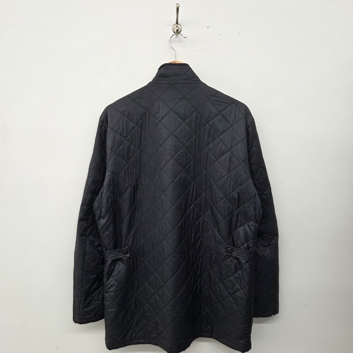 바버 블랙 퀼팅 자켓 남L 상품이미지7