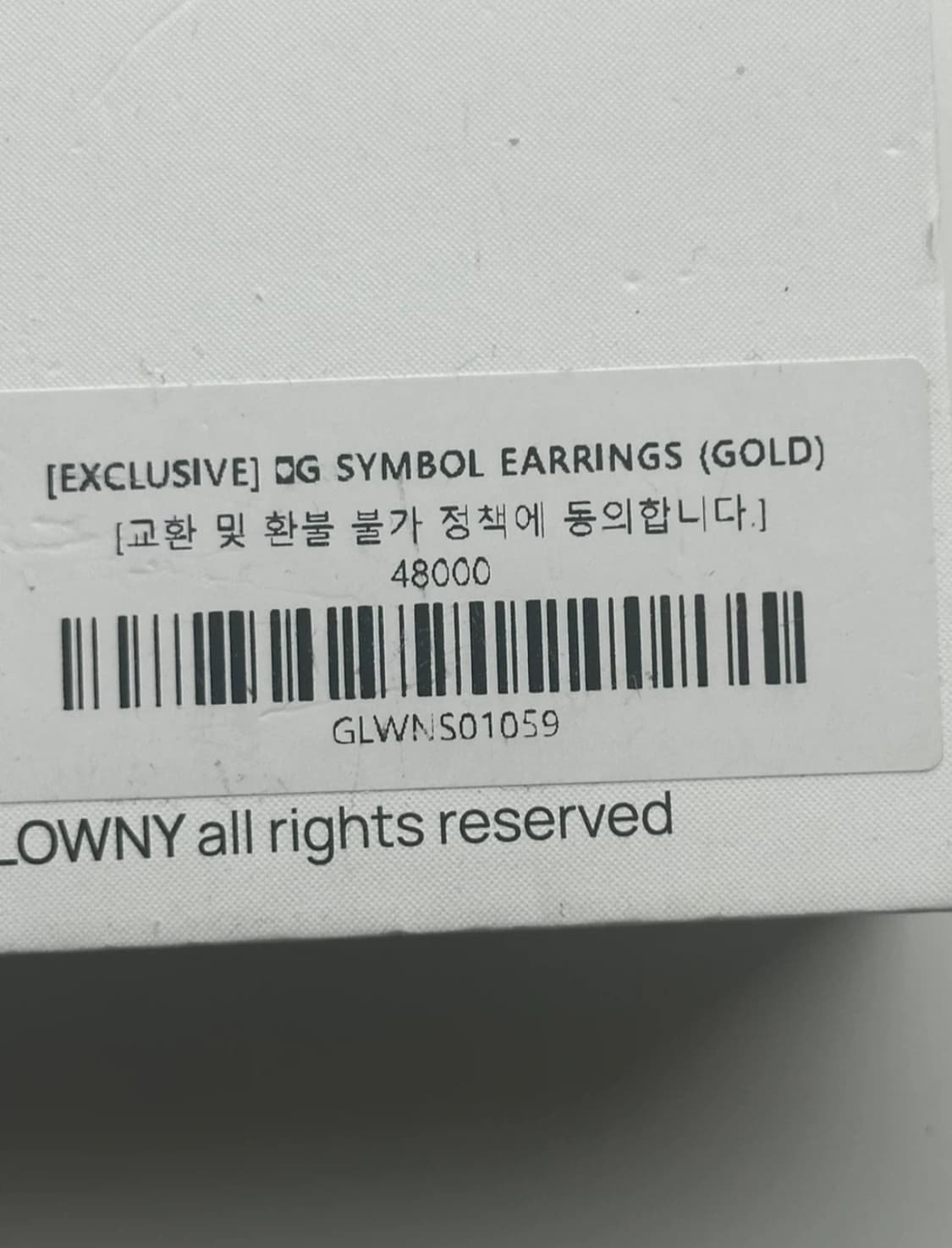 GLOWNY 글로니 심볼 귀걸이 상품이미지3