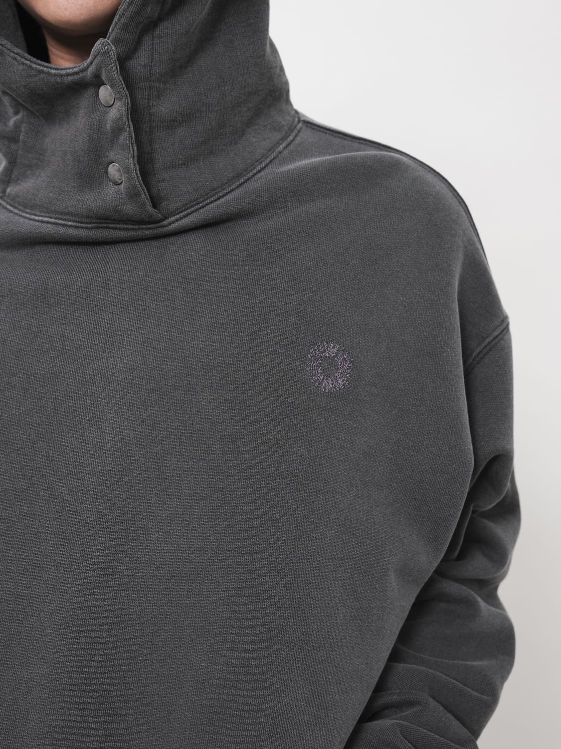 999humanity neck snap dyeing hoodie 상품이미지3