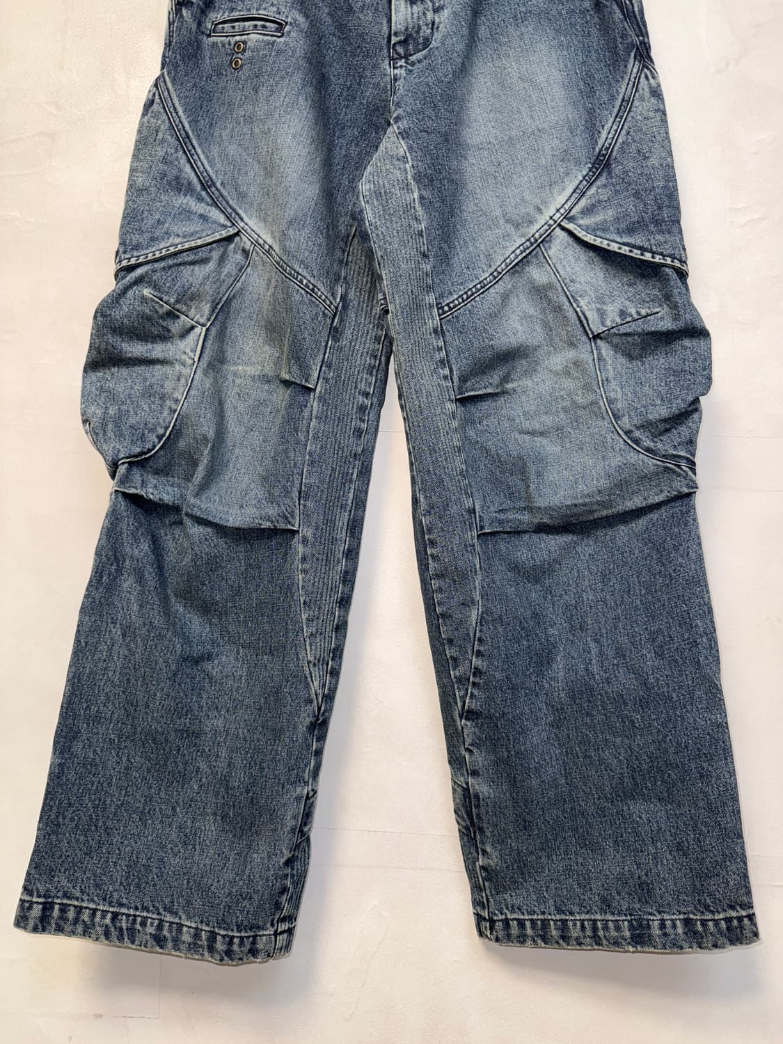 Ignota core:6 washed cargo pants blue  상품이미지5