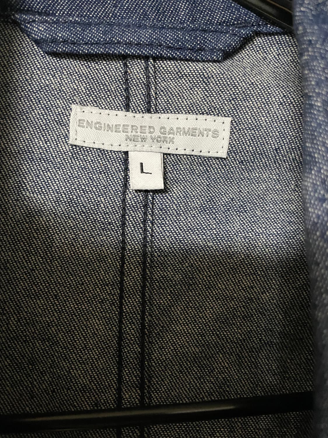 엔지니어가먼츠 베드포드 데님 자켓 인더스트리얼 블루 L 상품이미지3