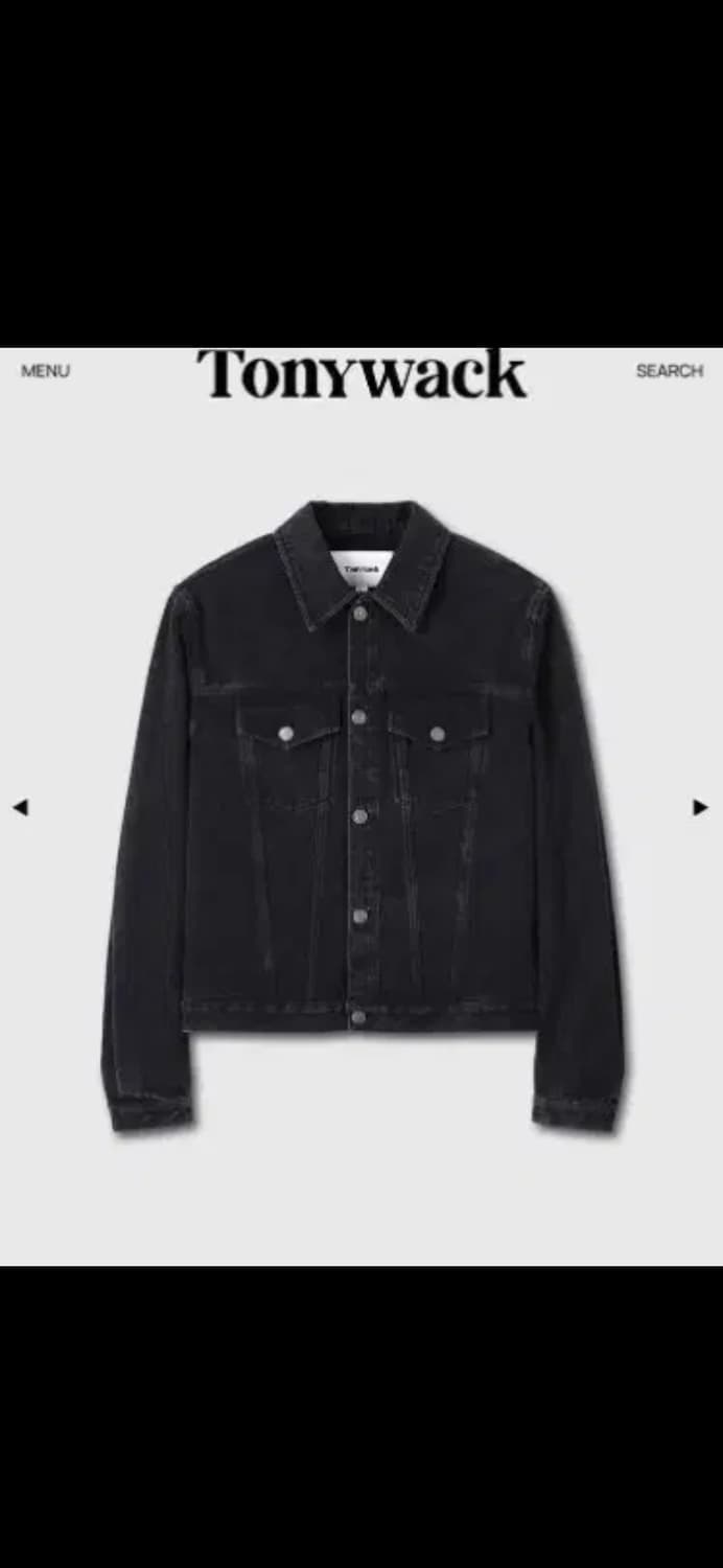 토니웩 데님 트러커 워시드블랙 L 상품이미지5