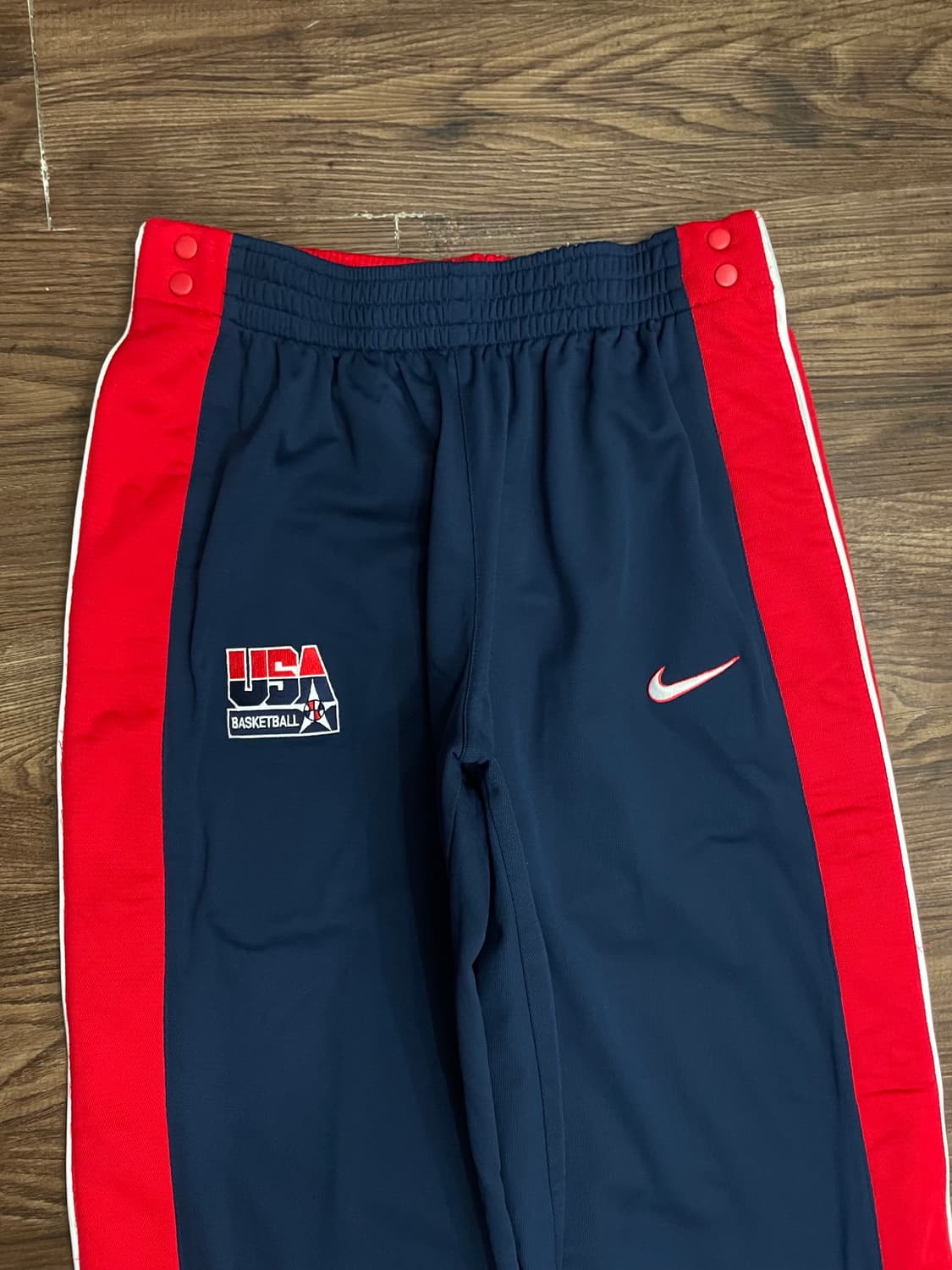 나이키 USA 베스킷볼 올드스쿨 스냅버튼 팬츠 네이비 상품이미지3