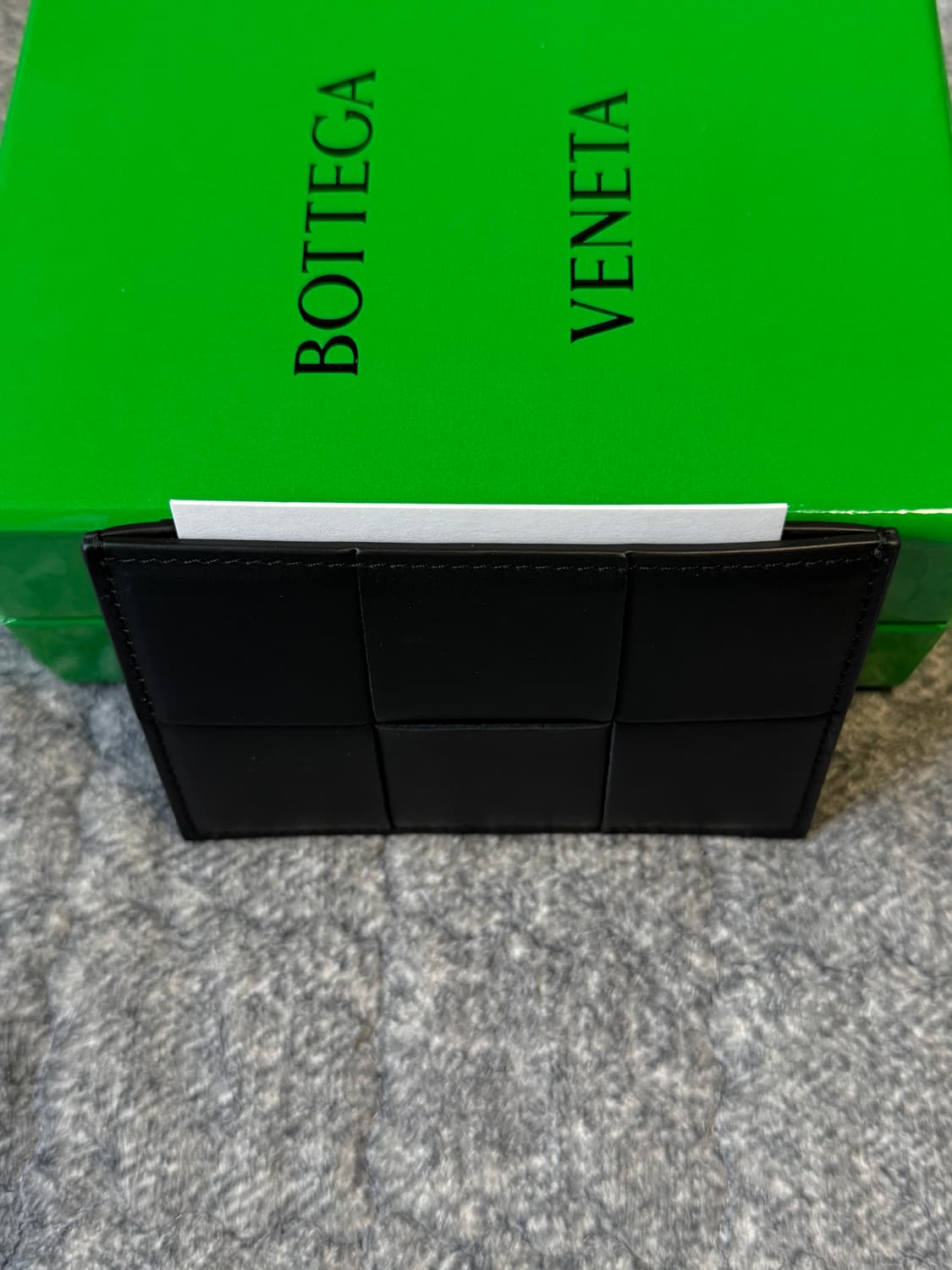 보테가베네타 인트레치아토 카세트 카드지갑 블랙 상품이미지5