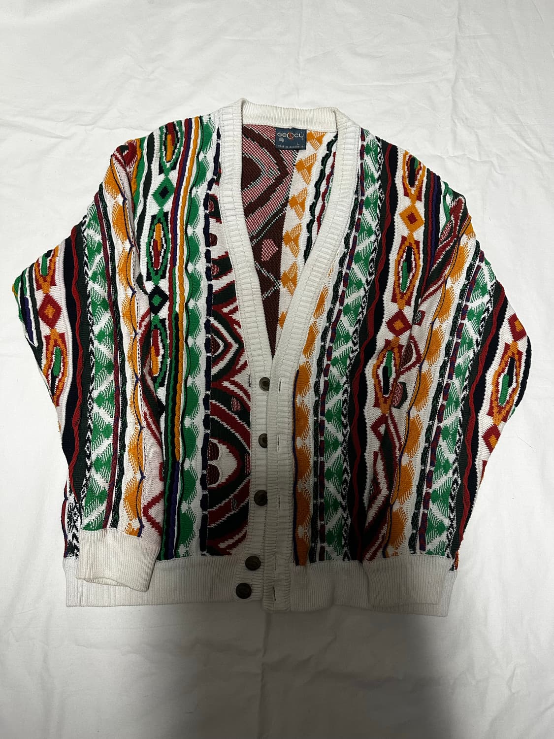 Geccu 케이블 니트 가디건 상품이미지1