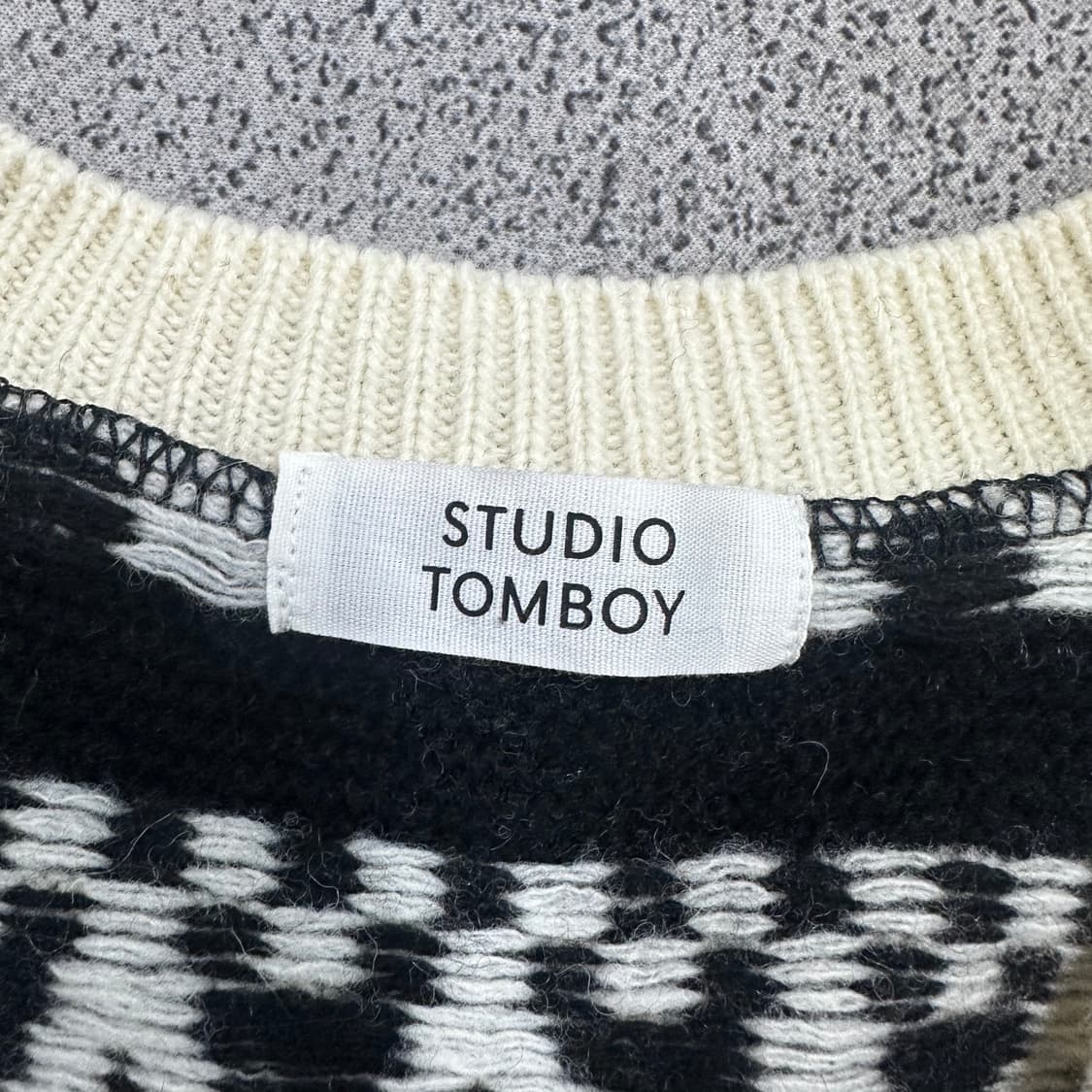 ✨ (만원 빈티지) 스튜디오 톰보이 니트 조끼 베스트 상품이미지3