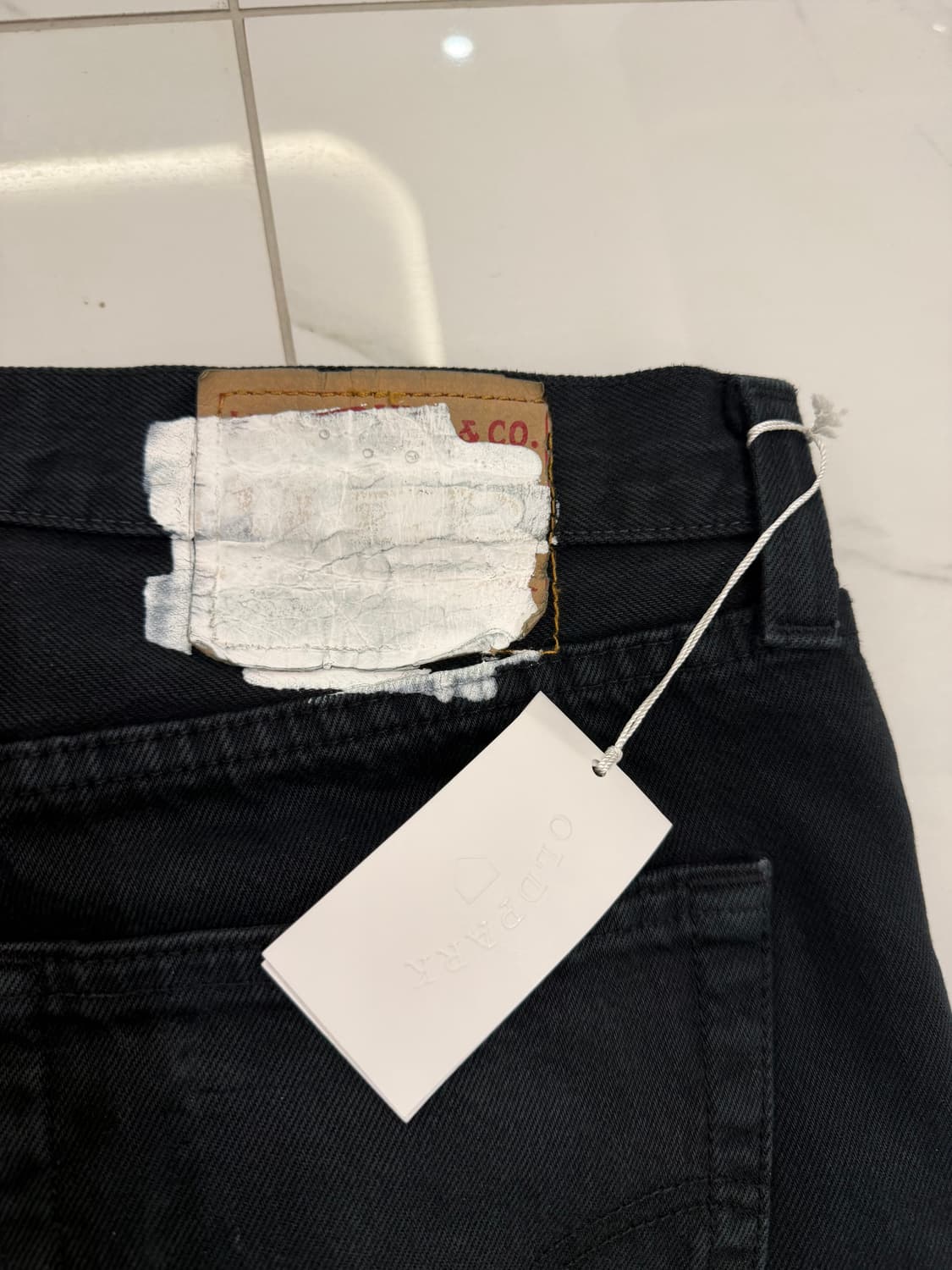 올드파크 블랙벌룬 플레어핏 데님팬츠 상품이미지5