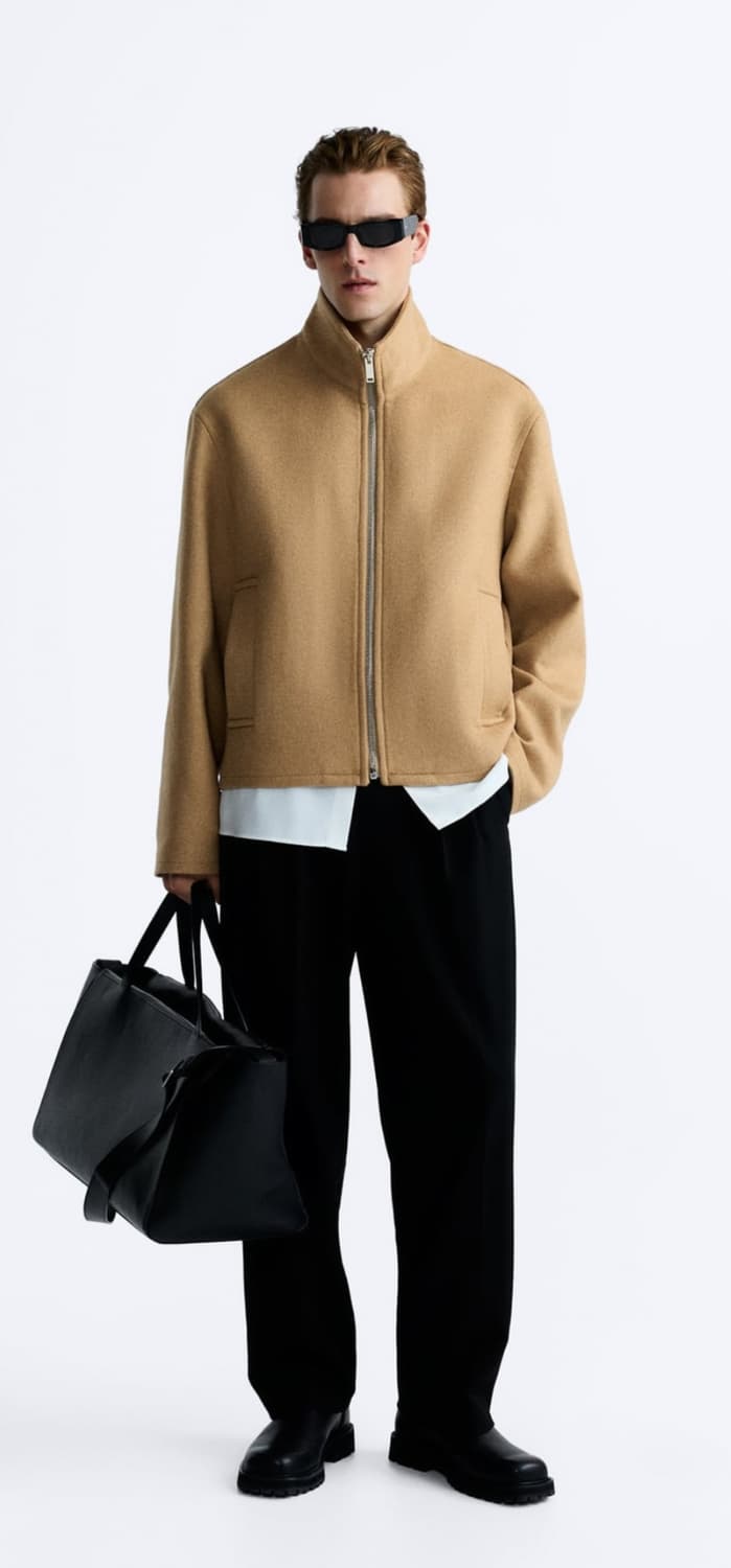 자라맨 카멜 숏자켓 XL 상품이미지10