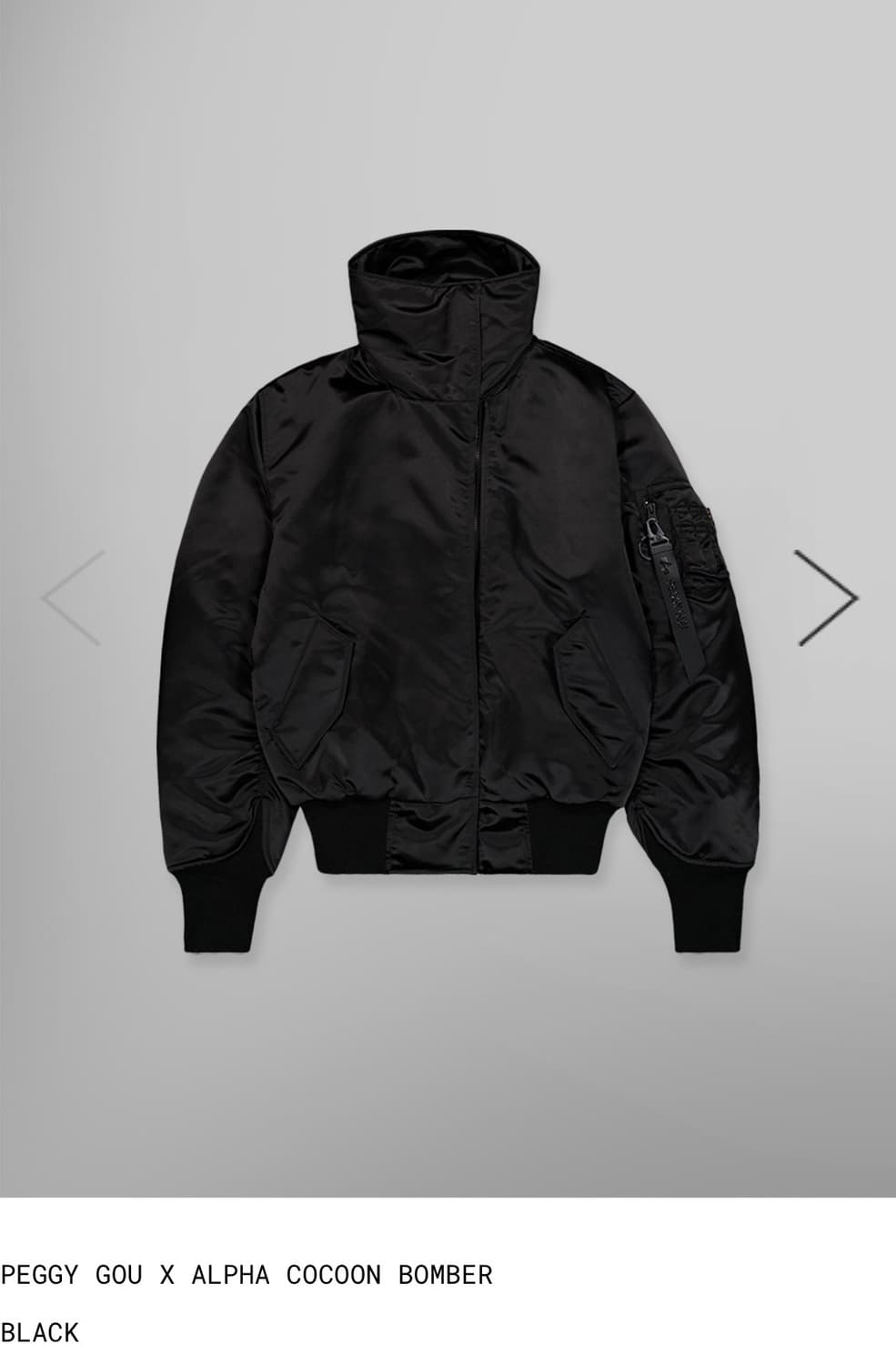 PEGGY GOU X ALPHA COCOON BOMBER S 상품이미지2