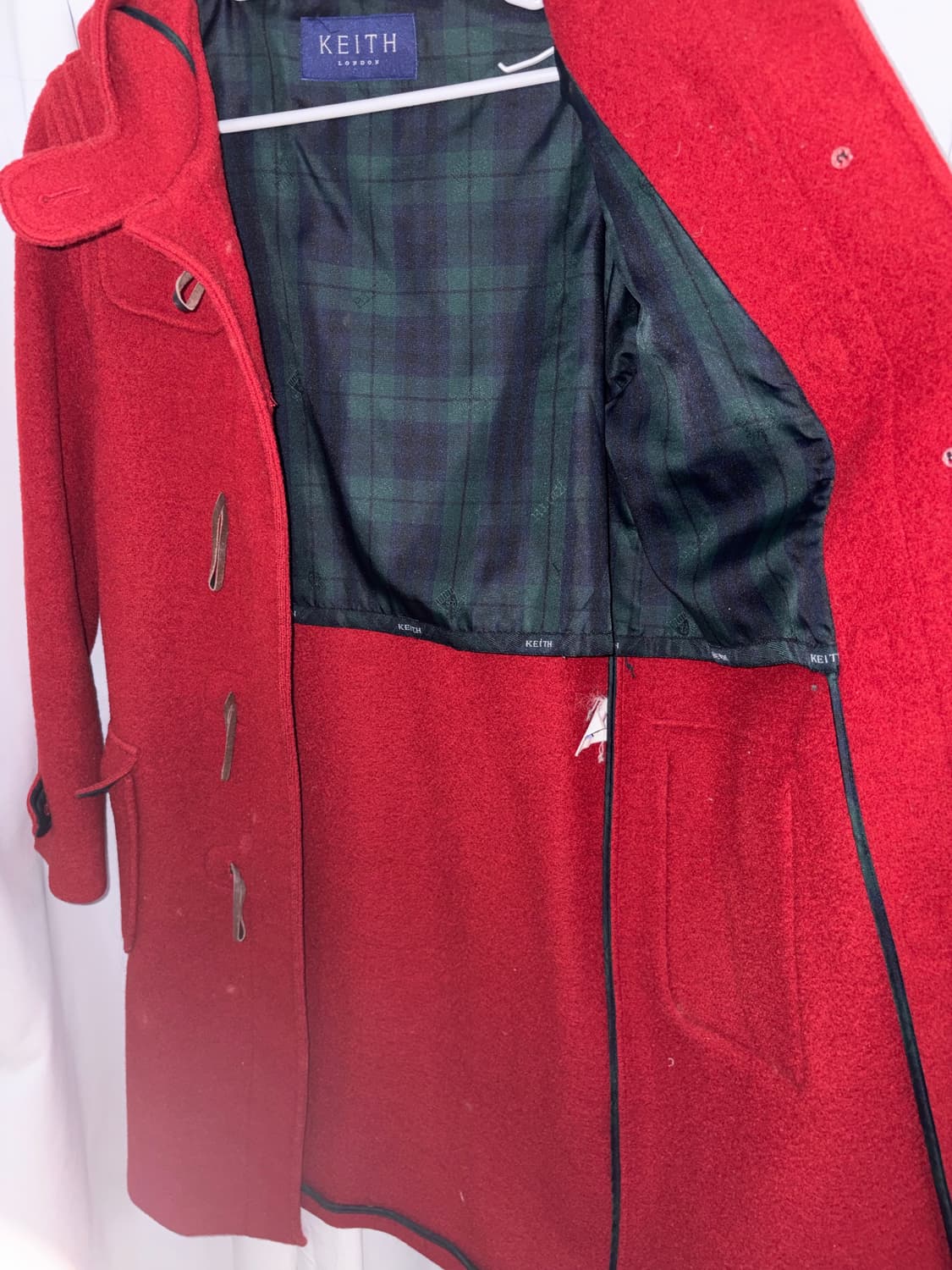 KEITH LONDON 키이스 롱코트 런던 떡볶이코트 떡코 레드 빈티지 상품이미지5