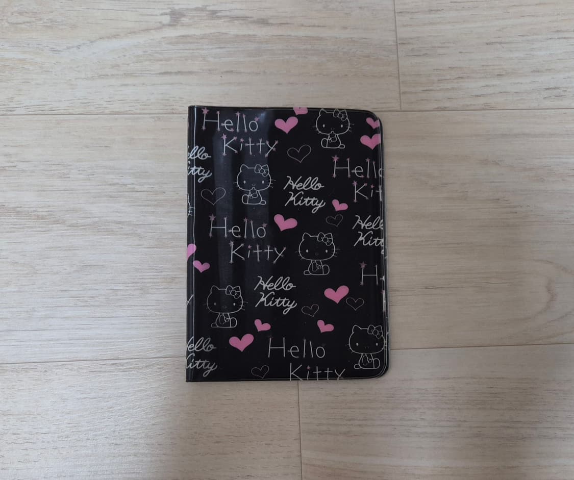 고전 산리오 헬로키티 블랙 여권 케이스 바인더 상품이미지1