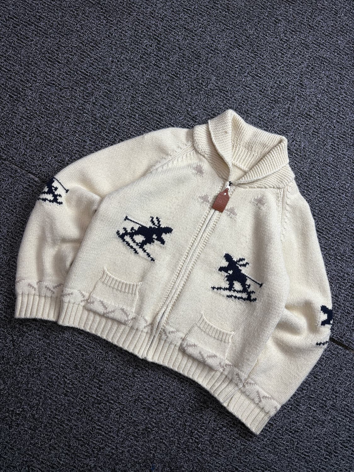 90s 일본 빈티지 코위찬 스웨터 집업 자켓 2171 상품이미지1