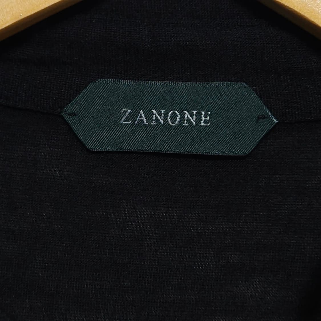110)ZANONE 자노네 버진울 긴팔 카라티 블랙 상품이미지7