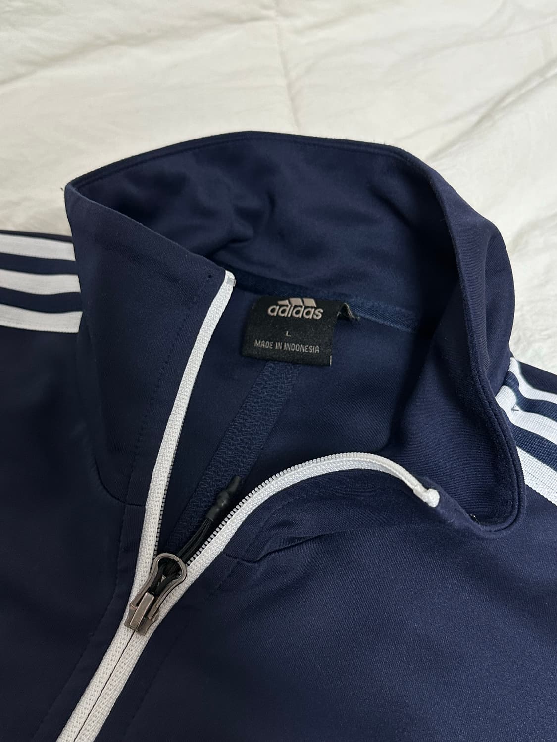 아디다스 네이비 져지 트랙탑 라지  상품이미지5
