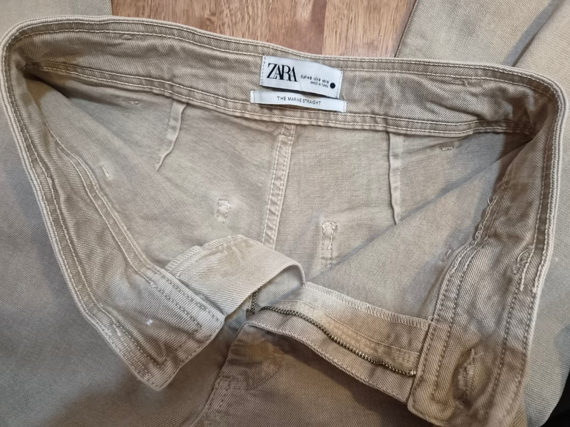 자라 Zara 여성 마린스트레이트 와이드 팬츠 EU40사이즈 상품이미지5
