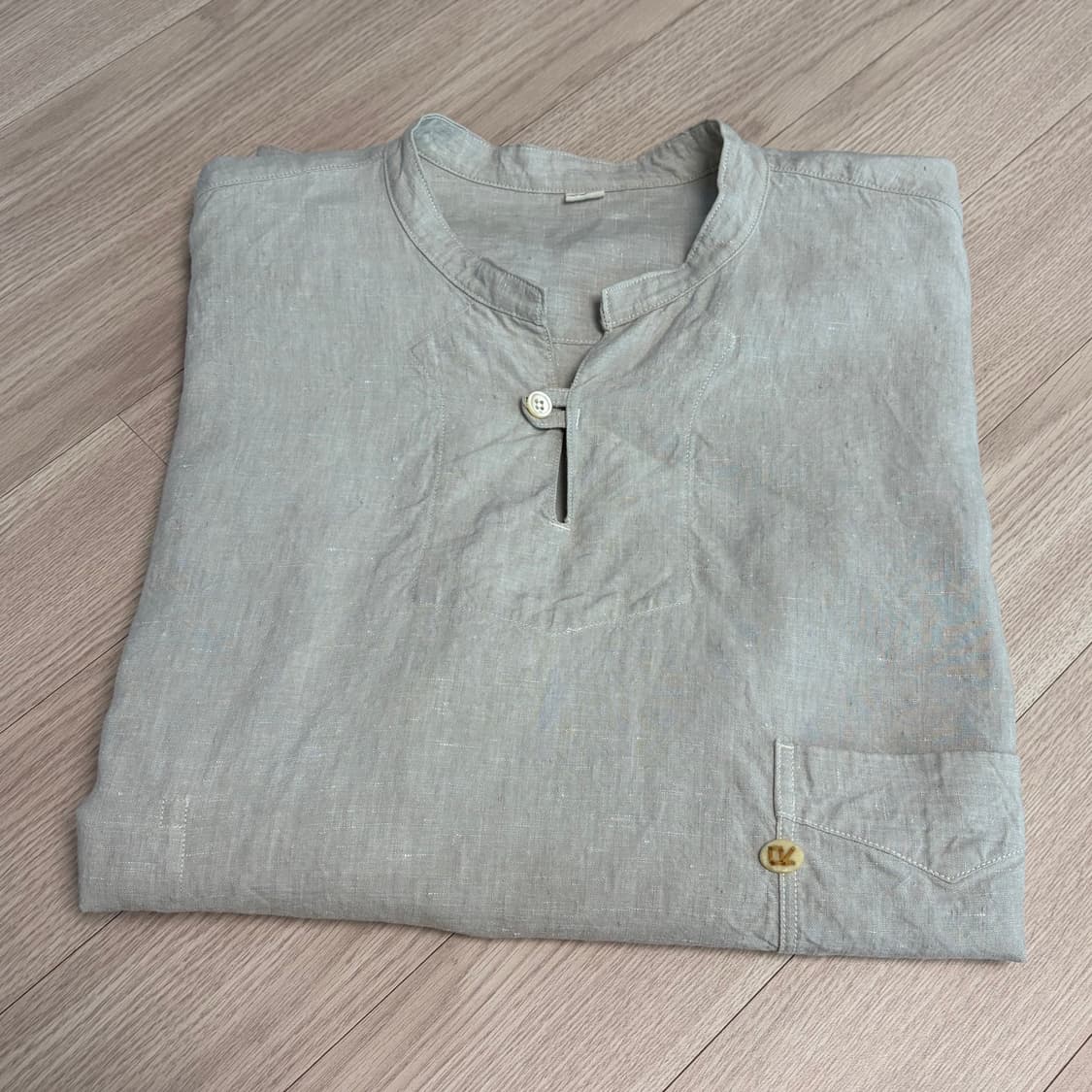 (XL)45R 헨리넥 린넨 반팔셔츠 상품이미지7