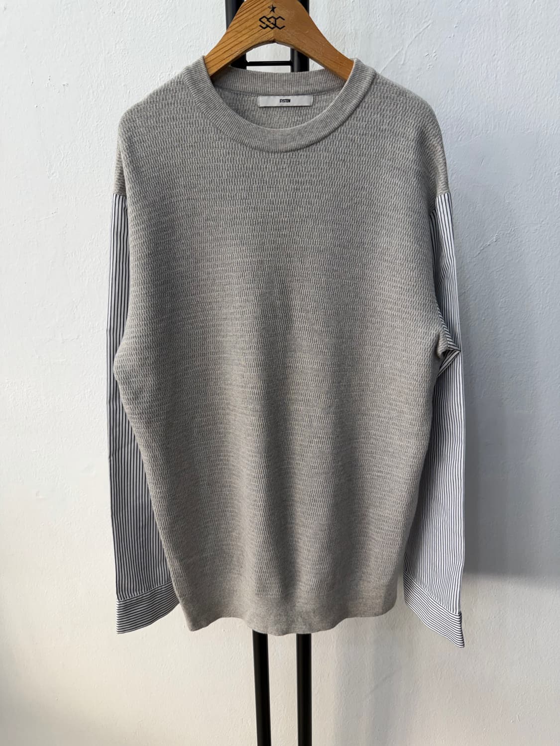 정품) 시스템옴므 한섬 니트 셔츠 95 상품이미지1