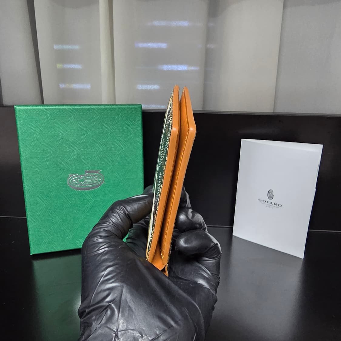 {클로젯}[마카쥬]고야드 빅투와르 블랙&탄 반지갑 상품이미지9