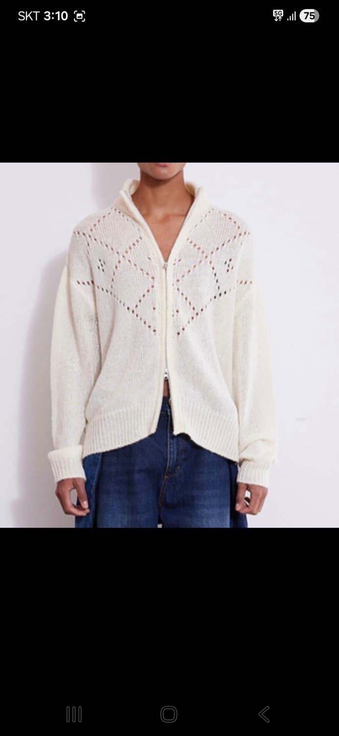 (새제품) 알렌느 하이넥 집업 니트 가디건 2사이즈 상품이미지2