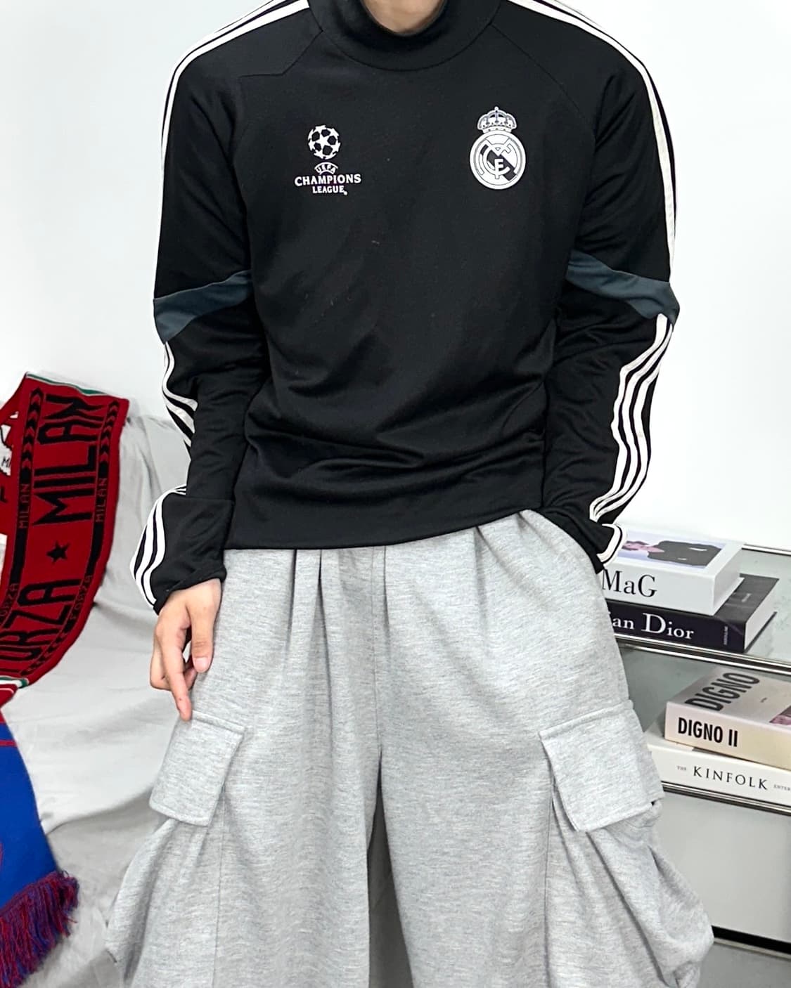 아디다스 14-15 챔피언스리그 레알 마드리드 트레이닝탑 L 상품이미지2